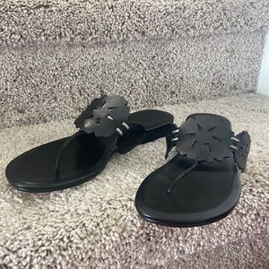 VERA WANG LAVENDER  Black Sandals